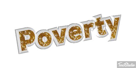 Poverty Word Animated GIF Logo Designs