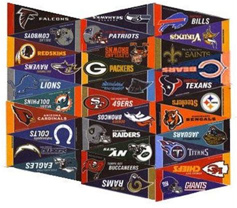 NFL Mini Pennant Set All 32 teams 4 x 9 All Mlb Teams, All Team, Sports ...