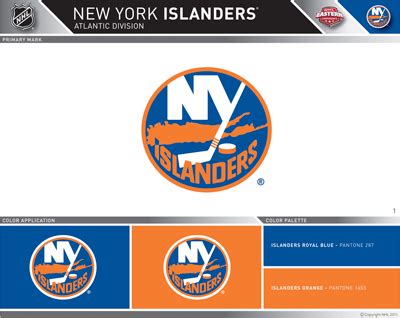 New York Islanders Colors | Sports Teams Colors | U.S. Team Colors