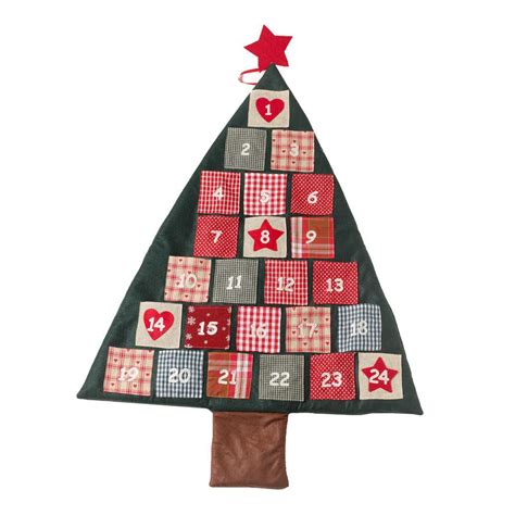 Fabric Hanging Christmas Tree Advent Calendar | Roman At Home