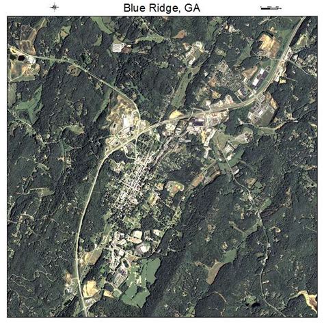 Aerial Photography Map of Blue Ridge, GA Georgia