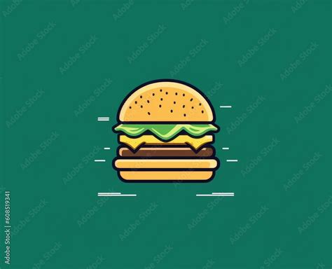 a hamburger design with an icon, in the style of animated gifs, meticulous lines, light maroon ...