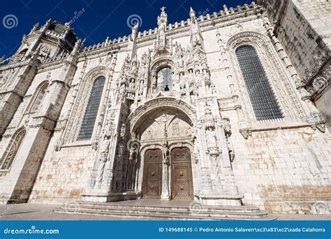 Jeronimos Monastery view stock image. Image of architecture - 149688145