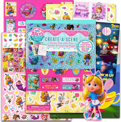 Amazon.com: Alice's Wonderland Bakery Sticker Activity Book for Kids - Bundle with Alice in ...