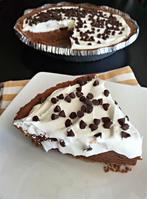 Lightened Up Frozen Chocolate Pie