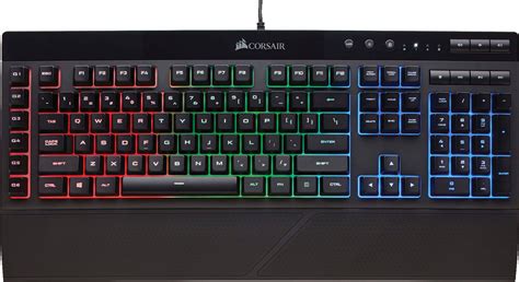 CORSAIR - K55 Wired Gaming Membrane Keyboard with RGB Backlighting - Black | eBay