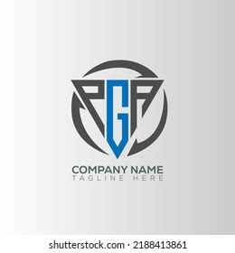 Pga Initial Modern Logo Design Vector Stock Vector (Royalty Free ...