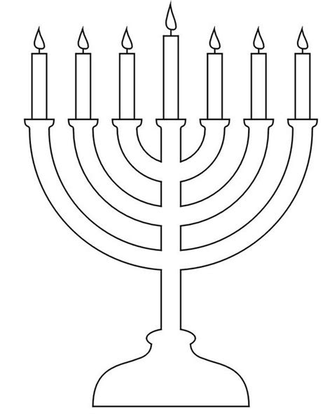 Menorah Coloring Page