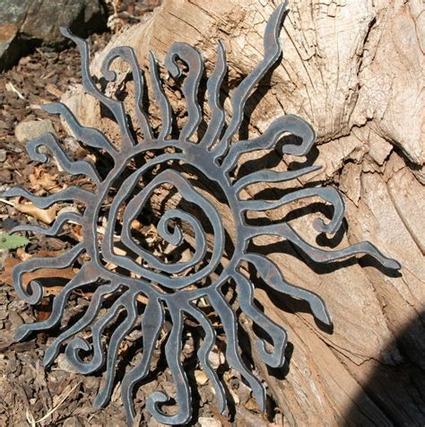 Rustic Sun Wall Decor 16 Recycled Steel Custom Sun Metal SUN - Etsy | Metal sun wall art, Sun ...