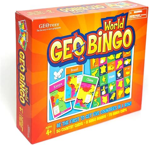 Amazon.com: GeoToys — GeoBingo World — Board Games for Kids — Geography Bingo Game Learning ...