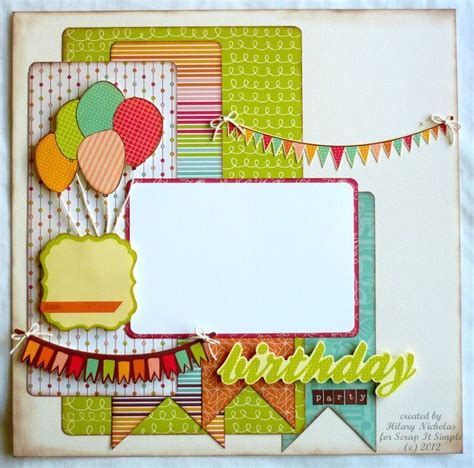 6ca36d7cad8120ab9b041f3f1f3ec644.jpg (736×727) | Birthday scrapbook ...