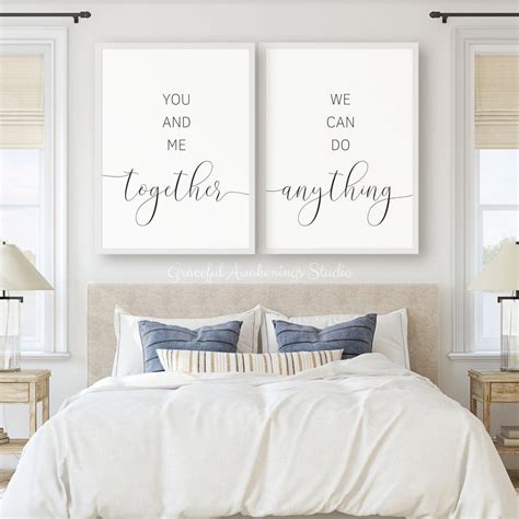 You and Me Together Wall Art Set of 2 You and Me Together We - Etsy