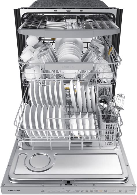 Samsung Smart 42dBA Dishwasher with StormWash+ and Smart Dry Stainless ...