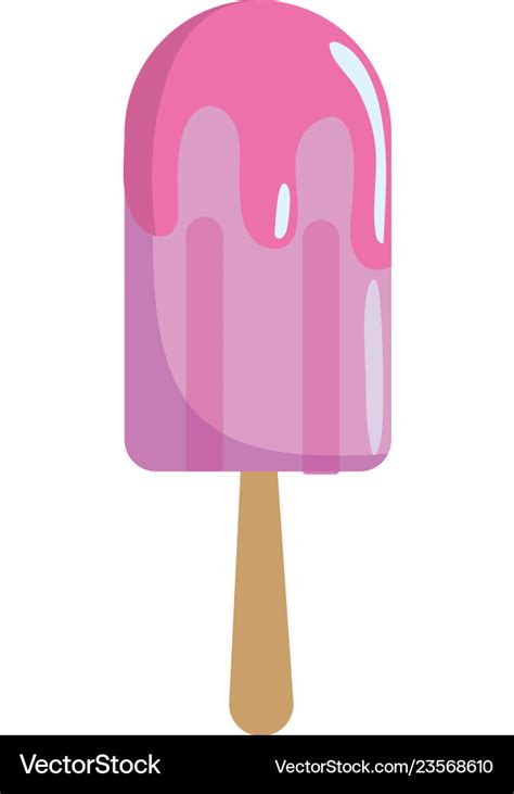 Delicious popsicle cartoon Royalty Free Vector Image