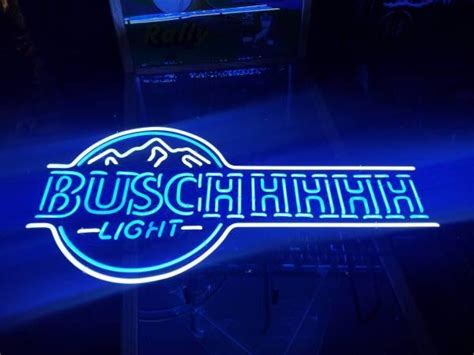 Custom Busch Light Blue Neon Sign Real Neon Light – Custom Neon Signs