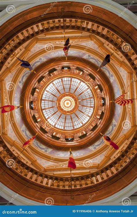 Kansas State Capitol Interior Stock Photo - Image of geometry, capital ...