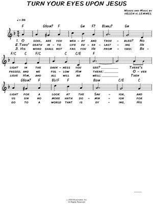 turn your eyes upon jesus chords 2015Confession