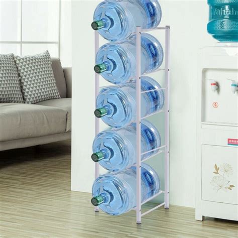 Rebrilliant 5 Gallon Water Cooler Jug Rack For 5 Bottles, 5-Tier ...