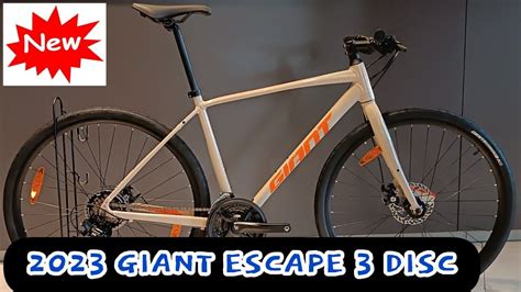 NEW 2023 GIANT ESCAPE 3 DISC MEDIUM ALMOND | GIANT CITY BIKE‼️ - YouTube