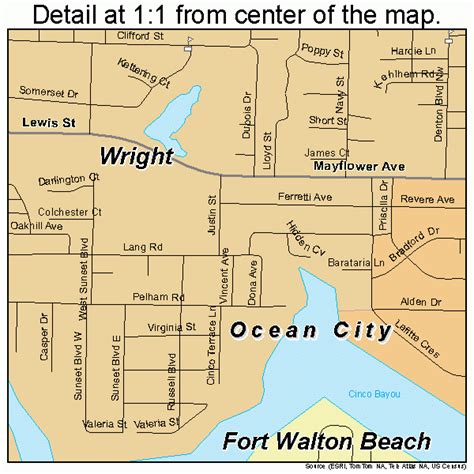 Map Of Fort Walton Beach | Beach Map