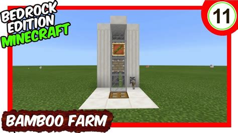 Automatic Bamboo Farm Tutorial [Minecraft Bedrock Edition][MCPE]