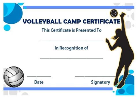 19 best Volleyball certificates free printables images on Pinterest ...