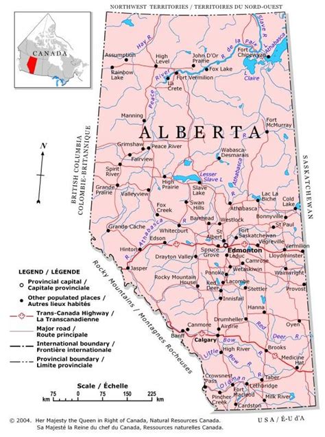 Map of Canada Regional City in the Wolrd: Alberta Map Regional ...