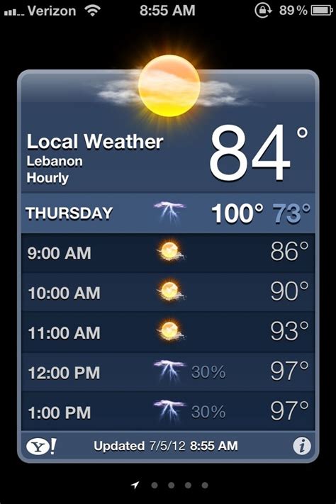 How to view a hourly weather forecast on your iphone - B+C Guides