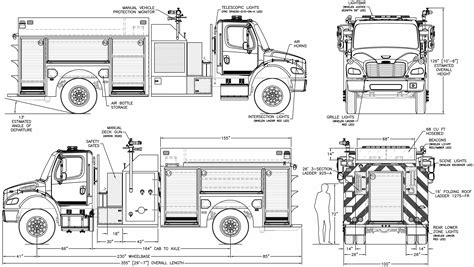 Freightliner M2 106 Pumper Danko Tanker 2019 Blueprint - Download free ...