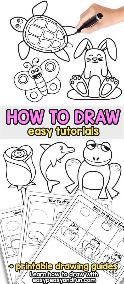 Who doesn’t want to learn how to draw! Grab our step by step drawing tutorials – t… | Cartoon ...