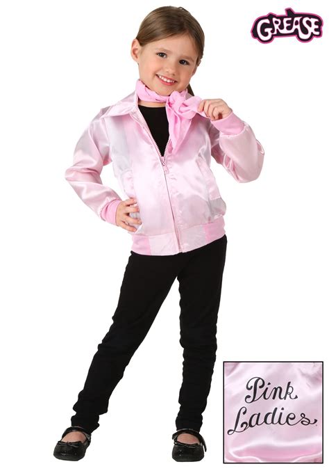 Grease Toddler Pink Ladies Jacket Costume | Kid's Grease Costumes