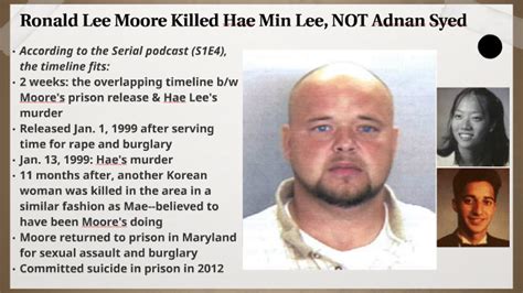 Ronald Lee Moore, Not Adnan Syed, Killed Hae Min Lee by Ian Emery on Prezi