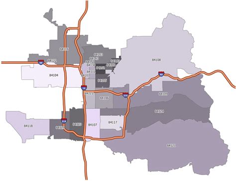 Salt Lake City Zip Code Map - GIS Geography