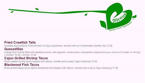 Menu at Starvin Marvin's restaurant, Branson, W 76 Country Blvd