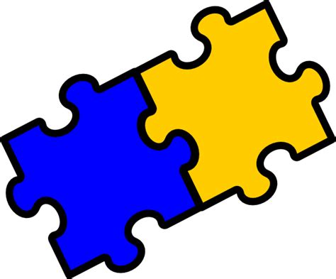 Puzzle Pieces Clip Art at Clker.com - vector clip art online, royalty ...