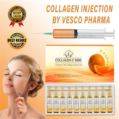 Buy Vesco Pharma Collagen C 1000 Collagen Injection | Tamazglobal