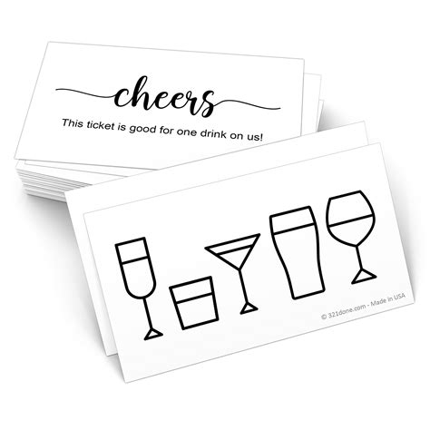 Free Printable Drink Voucher (Free Printables Online), 40% OFF