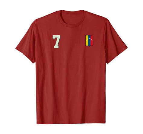 Retro Venezuela Football T-Shirt Camiseta Vinotinto Futbol 7: Amazon.co.uk: Clothing