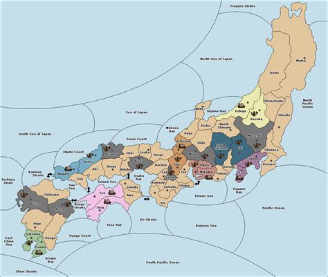 Map Of Sengoku Japan : List Of DaimyÅ s From The Sengoku Period ...