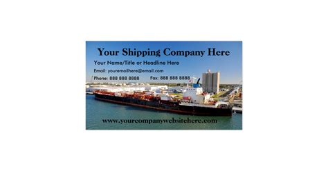 Shipping Company Business Card | Zazzle