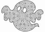Halloween Zentangle & Mandala Coloring Pages  Theme sketch template