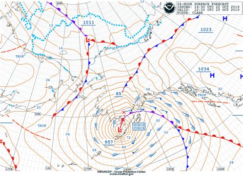 HURRICANE FORCE WIND WARNING NORTH PACIFIC - Ocean Weather ...