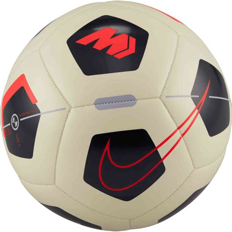 Nike Mercurial Fade Soccer Ball - Coconut Milk & Off Noir with Bright Crimson - SoccerPro