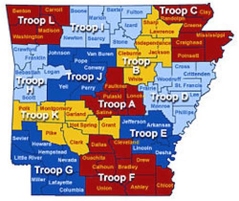 Pa State Police Troop Map - Printable Map