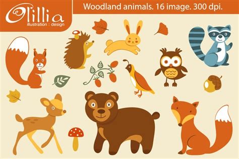 Autumn Animal Clipart - Free Download | Unique Illustrations