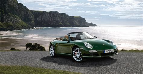 2011 Green Porsche 911 Carrera S Cabriolet wallpapers