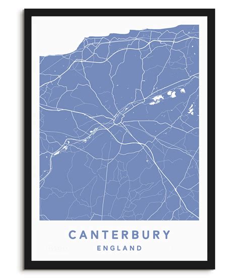 Canterbury, England – Map – Plume