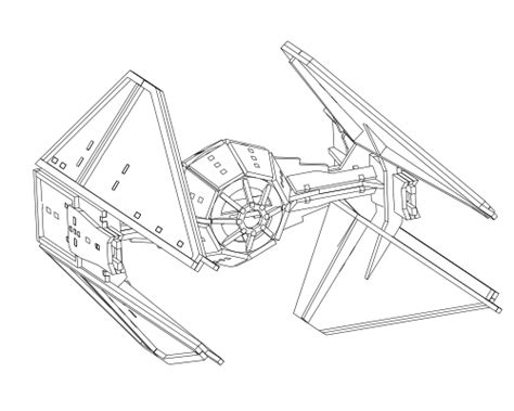 Tie Fighter Drawing at GetDrawings | Free download