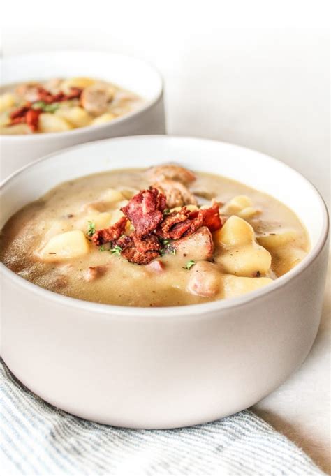 Creamy Sausage & Potato Soup - The Whole Cook