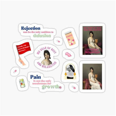 "My year of rest and relaxation Sticker Pack" Sticker for Sale by ...